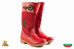 Красные высокие Girl boots